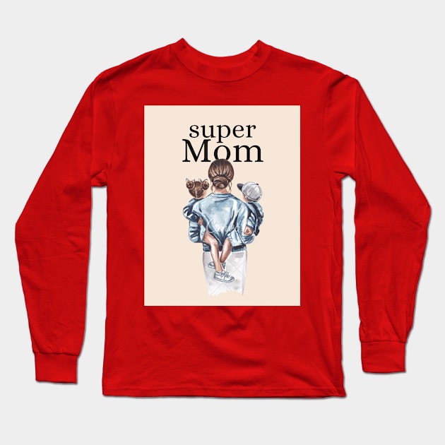 mommy gifts Long Sleeve T-Shirt by Meshay